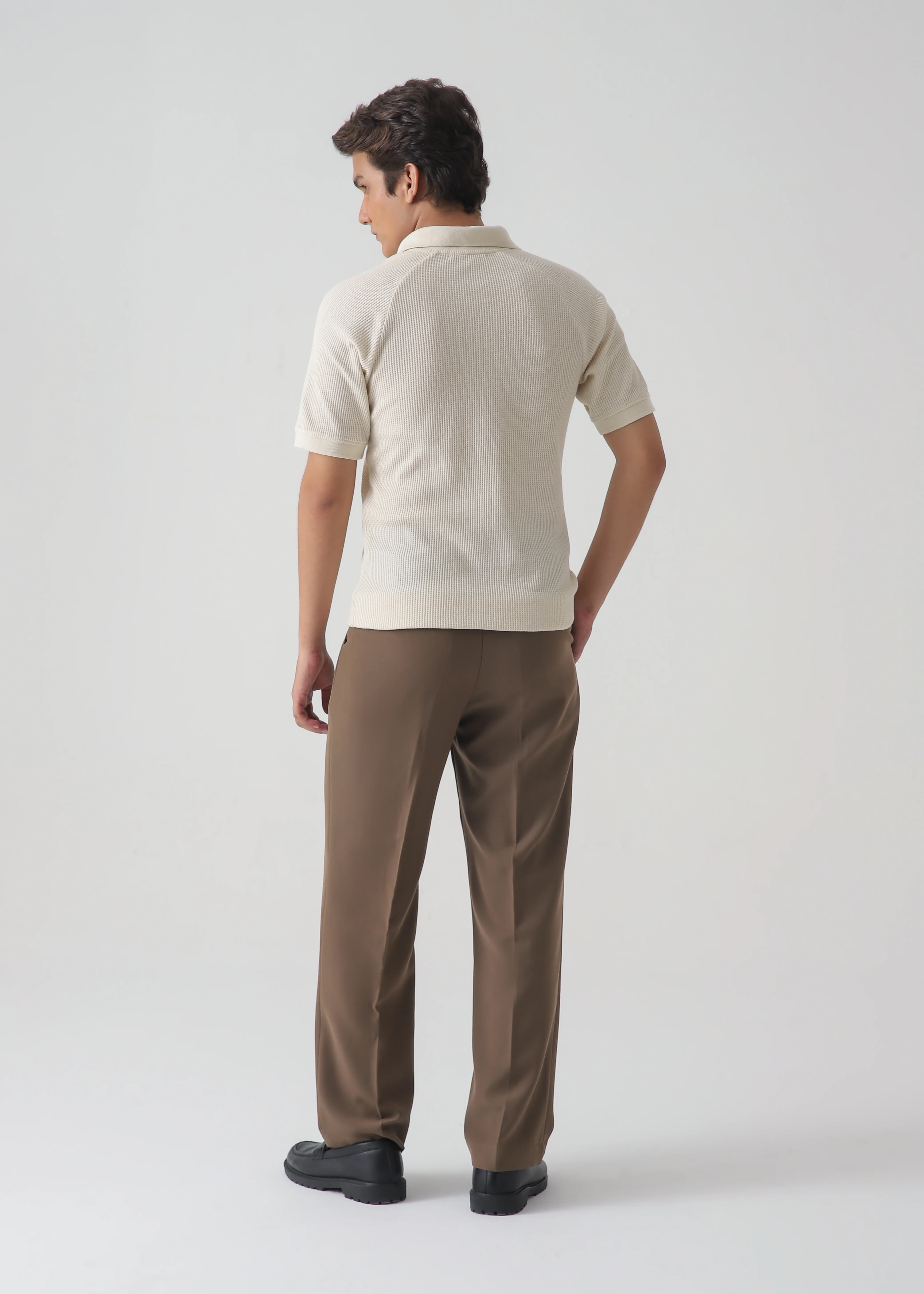TEXTURED POLO | BEIGE - Image 7